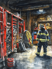 Broderie Diamant - Pompiers 2 7