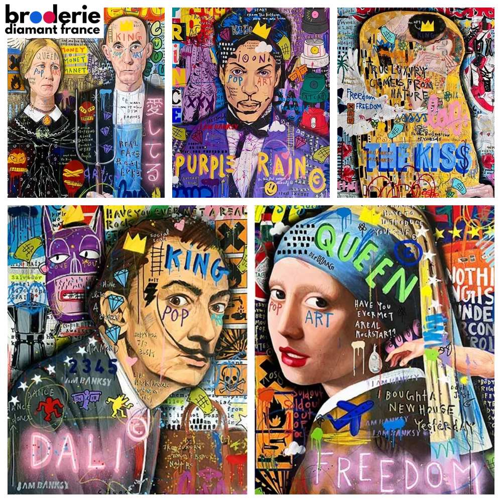 Broderie Diamant - Pop Art Collages