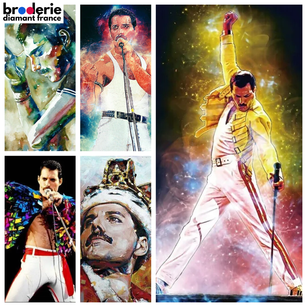 Broderie Diamant - Queen Freddy Mercury