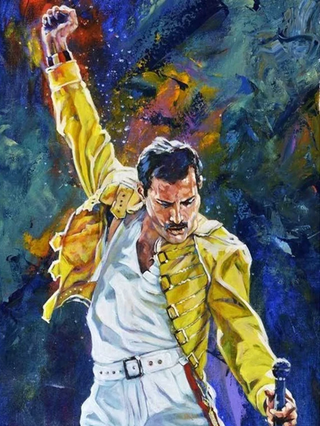 Broderie Diamant - Queen Freddy Mercury 1