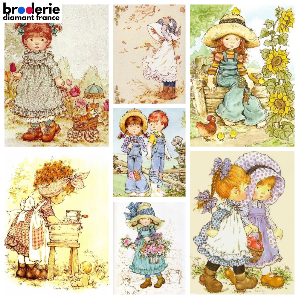 Broderie Diamant - Illustrations Enfants Sarah Kay 2